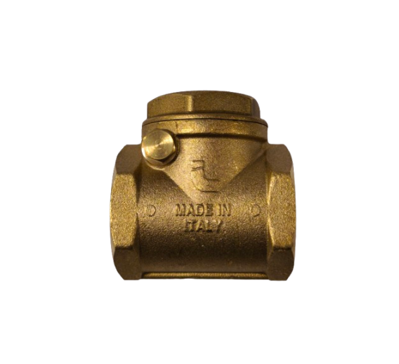 Santechnikos prekės. Uždaromoji ir jungiamoji santechninė armatūra. Atbuliniai vožtuvai. Žalvarinis horizontalus atbulinis vožtuvas 5/4