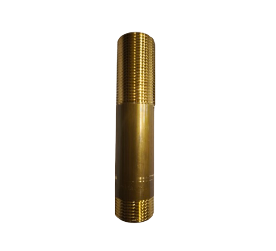 Santechnikos prekės. Vamzdynų sistemos. Vamzdžių sujungimo detalės. Žalvarinės jungtys. Žalvariniai prailgintojai. Žalvarinis ilgasriegis 1