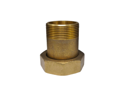 Santechnikos prekės. Vamzdynų sistemos. Vamzdžių sujungimo detalės. Žalvarinės jungtys. Žalvariniai ardomi sujungimai. Žalvarinis pajungimas vandens skaitikliui 1 1/2