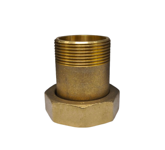 Santechnikos prekės. Vamzdynų sistemos. Vamzdžių sujungimo detalės. Žalvarinės jungtys. Žalvariniai ardomi sujungimai. Žalvarinis pajungimas vandens skaitikliui 1 1/2