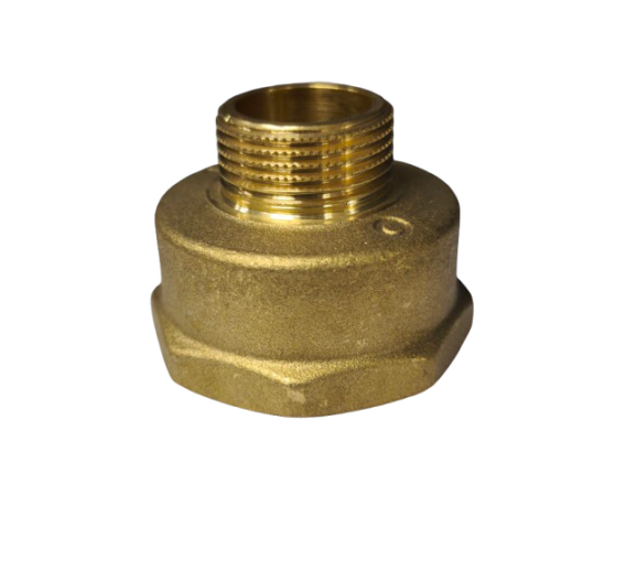 Santechnikos prekės. Vamzdynų sistemos. Vamzdžių sujungimo detalės. Žalvarinės jungtys. Žalvariniai nipeliai. Žalvarinis perėjimas vid/iš 11/4