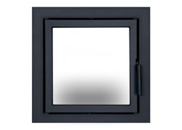 Metalų gaminiai . Ketaus gaminiai. Židinio durelės Z-24 495x485 mm